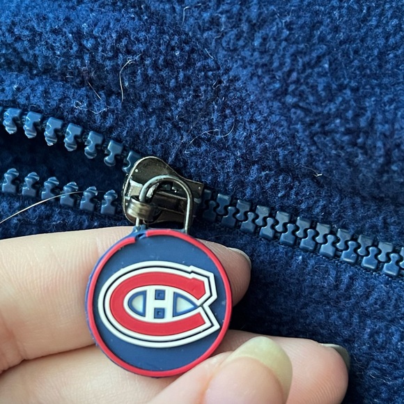 Vintage Montreal canadiens 100% polyester fleece vest - Picture 8 of 13